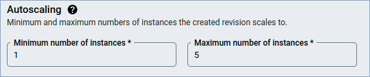 Autoscaling Settings